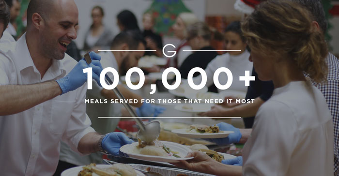 100,000+ MEALS SERVED FOR THOSE THAT NEED IT MOST