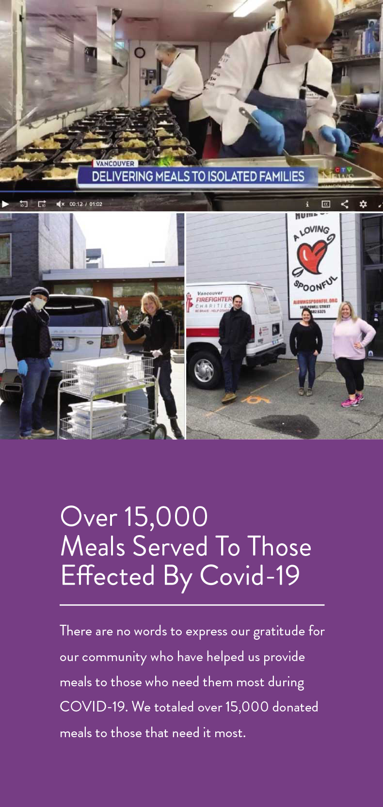 There are no words to express our gratitude for our community who have helped us provide meals to those who need them most during COVID-19. We totaled over 12,000 donated meals to those that need it most. 