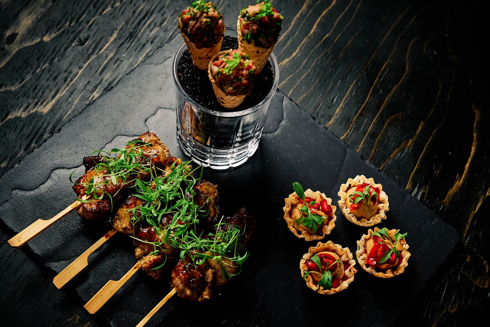 Canapés at Black+Blue Toronto