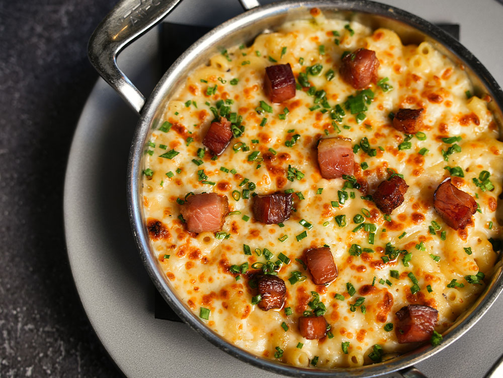 Smoked Bacon Mac and Cheese