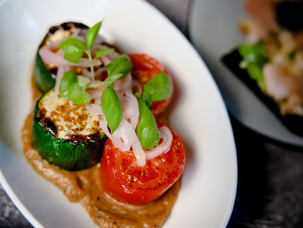 Roasted Zucchini and Tomato
